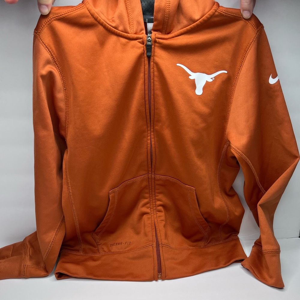 Nike | Texas Longhorns Therma-fit boys zip down hoodie | size M